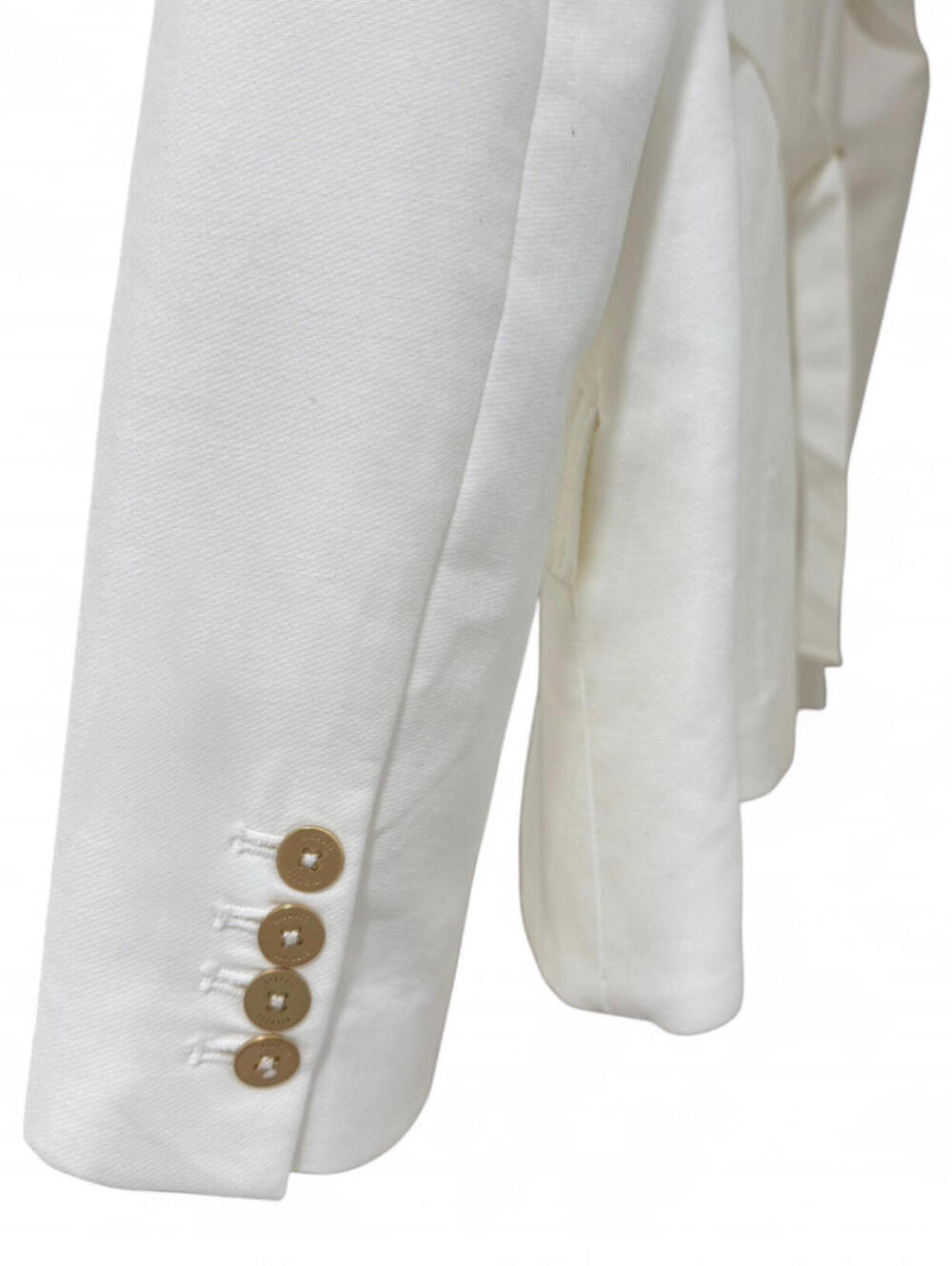 NWT DION LEE $980 Ivory Cinch-Back Oversized Blazer Gold Hardware Luxe Runway - Picture 9 of 15